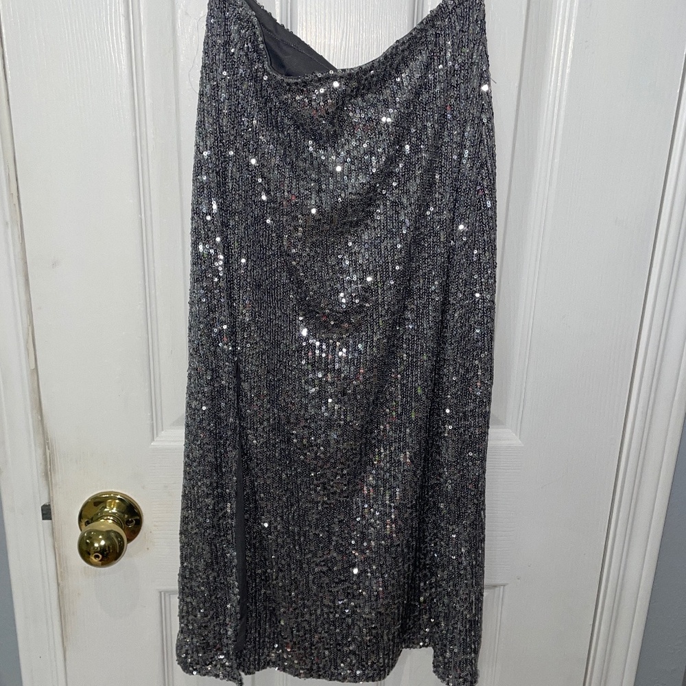 Brand New with tag Grey Sequence Holiday Skirt